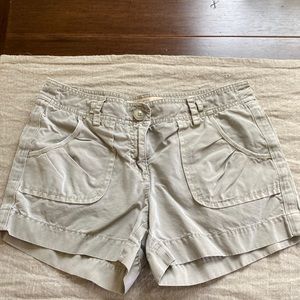 J crew rip stop shorts Sz 6 Tan
